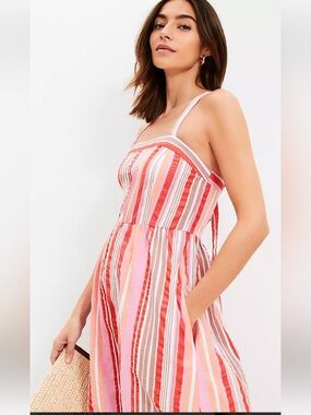 LOFT Striped Sundress